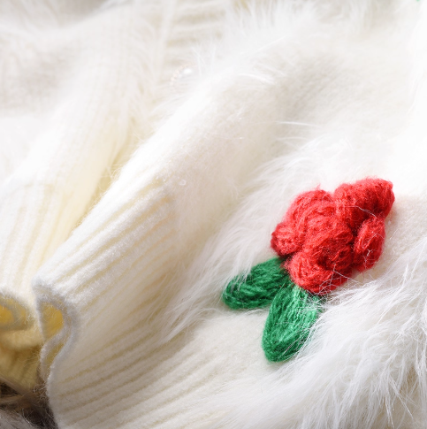 Women's Sweet V-neck Sweater Coat YM2385