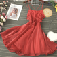 Cute tulle backless short dress mini dress, YM73