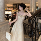 Palace Style Light Dress Sequin Jacquard Birthday Dress New Style YM2033