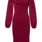 Palace retro style dress sexy v-neck long sleeve autumn dress YM824