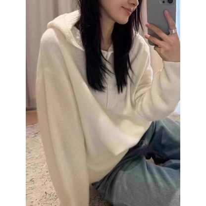 Hooded Pullover Fashion Sweater YM1856