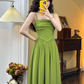 Simple A-line Sleeveless Dress YM1261
