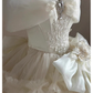 Classy Off The Shoulder White Ballet Lolita Skirt Birthday Party Princess Dress YM2158