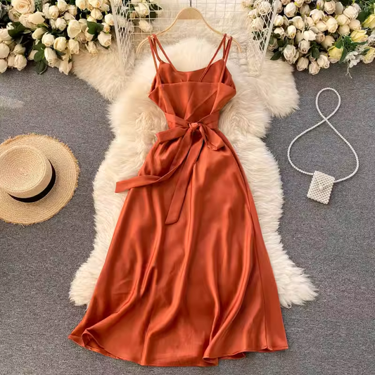 Simple A-line Summer Dress  YM601