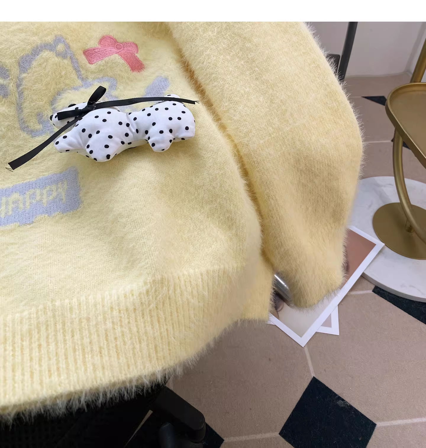 Sweet Blue Preppy Style Soft And Loose Sweater YM2453