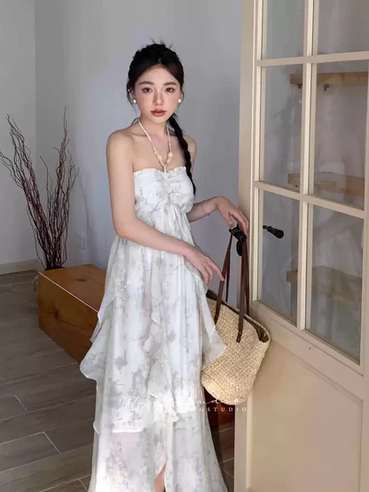 Sexy Halter Chiffon Party Dress Holiday Dress YM1765