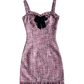 Purple Straps Short Dress   YM787