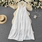Summer Seaside Holiday Style Hollow Backless Maxi Dress ,YM152