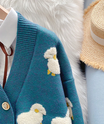 Cute sheep pattern sweater coat spring and autumn clothing, YM258