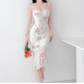 Sexy printed slip summer dress  YM913