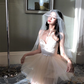 Simple Straps Tulle Princess Prom Dress Birthday Party Outfits YM1998