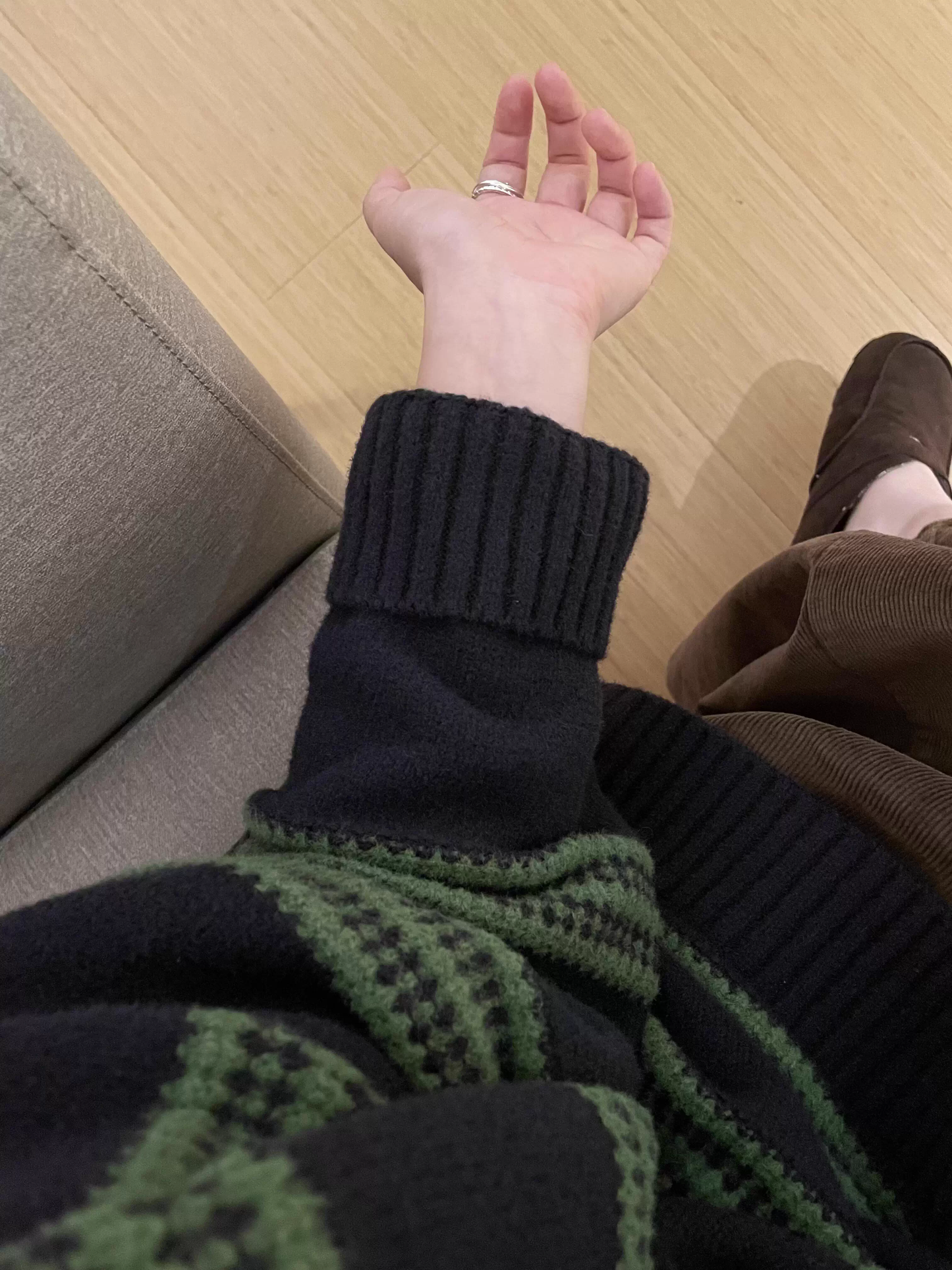 Striped Color-Blocked Sweater, Soft Knitwear YM2409