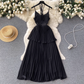 women's summer halter neck dress ,YM158
