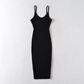 Pure Color Spaghetti Strap Maxi Dress ,YM17