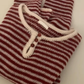 Vintage Red Striped Sweater YM1882