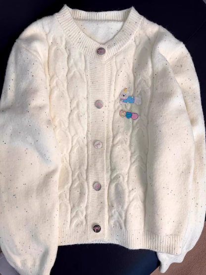 Cute, Versatile, Soft And Cozy Knitted Cardigan Sweater YM2410