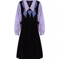 polo collar long sleeve dress for women in autumn YM707