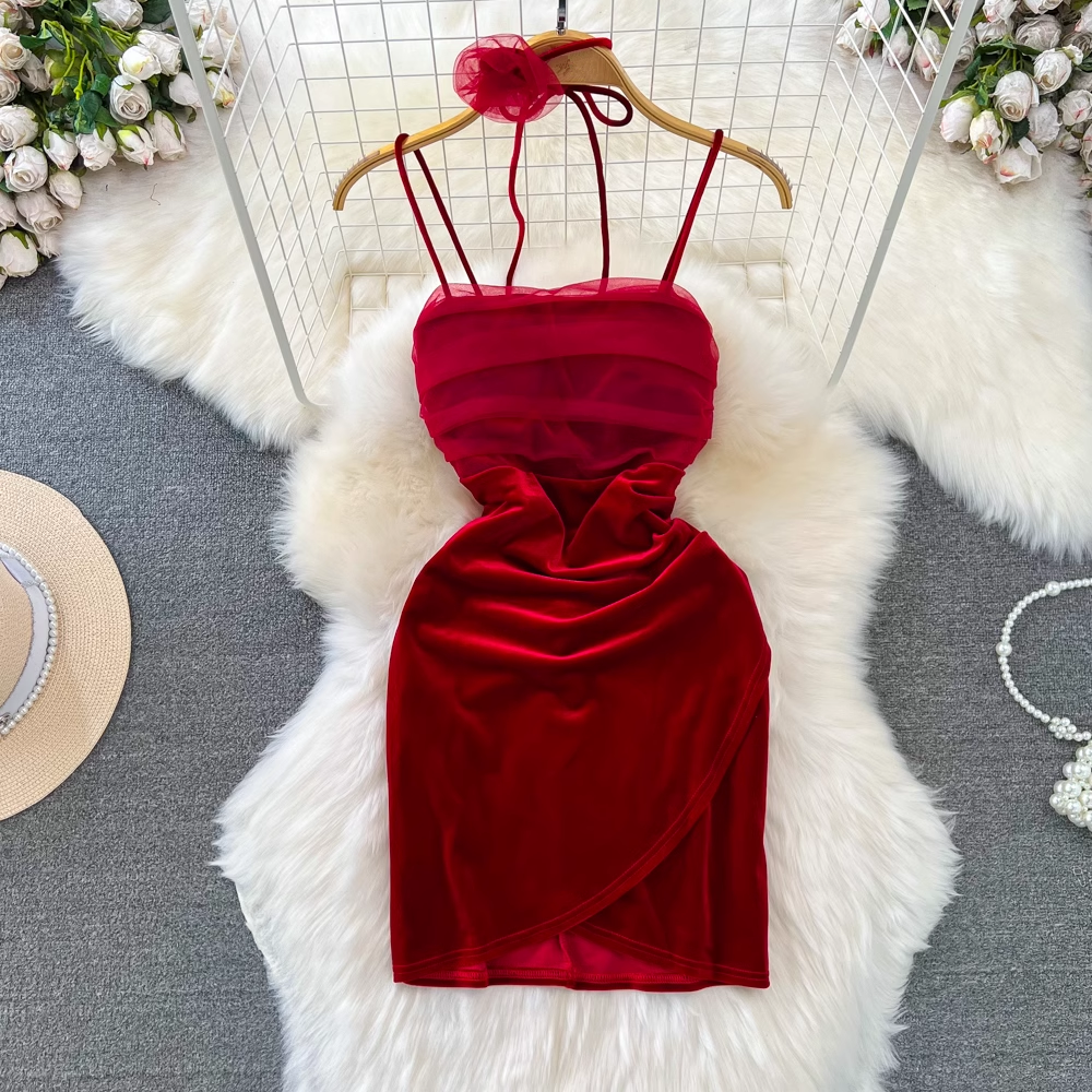 Summer fashion sexy velvet dress for women YM843