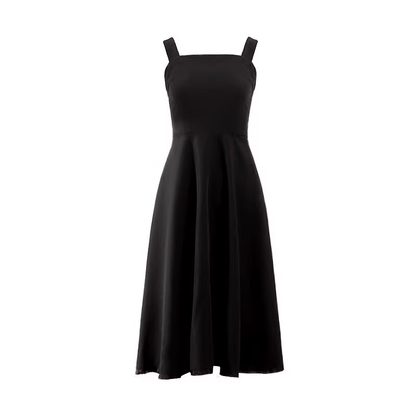 A-line Black Summer Dress   YM718