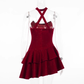 women's red dress with Christmas atmosphere YM920