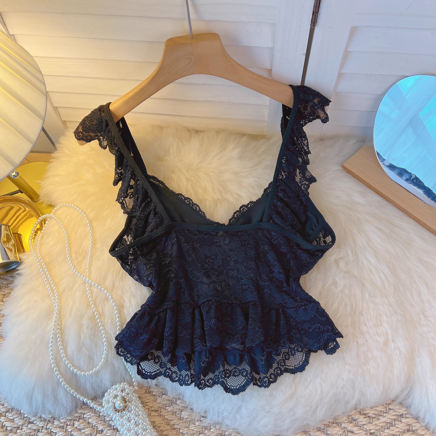 Summer new sexy beautiful back waist top YM286