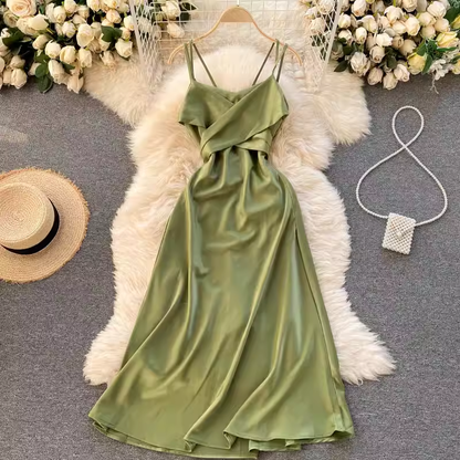 Simple A-line Summer Dress  YM601