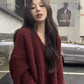 Fashion Suit Skirt Women's New Style V-neck Pullover Sweater Half-length Skirt Two-piece Suit YM1814