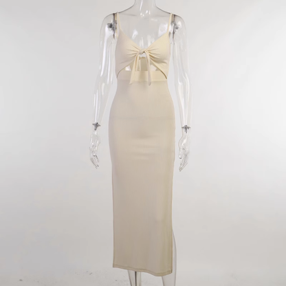 V-neck hollow suspender dress summer YM735