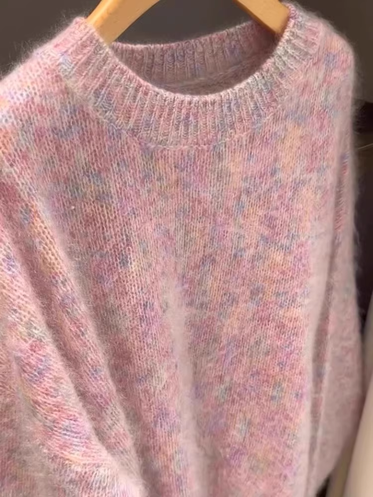 New Loose Lazy Style Knitted Sweater High-End Sweater YM1853
