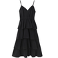 Summer black v-neck suspender dress  YM1257