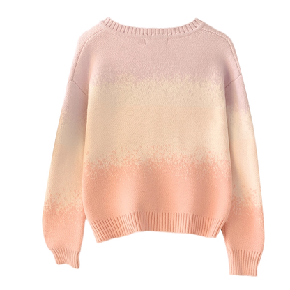 Gentle Style Soft Waxy Sweater Women's Autumn Fashion Sweet Age-reducing Knitted Sweater YM2300