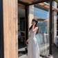 women's summer white strapless dress YM1166