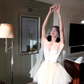 Simple Straps Tulle Princess Prom Dress Birthday Party Outfits YM1998