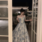 French floral suspender dress YM1078