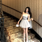 Simple Straps Tulle Princess Prom Dress Birthday Party Outfits YM1998