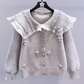 women's fall doll collar sweater coat YM655