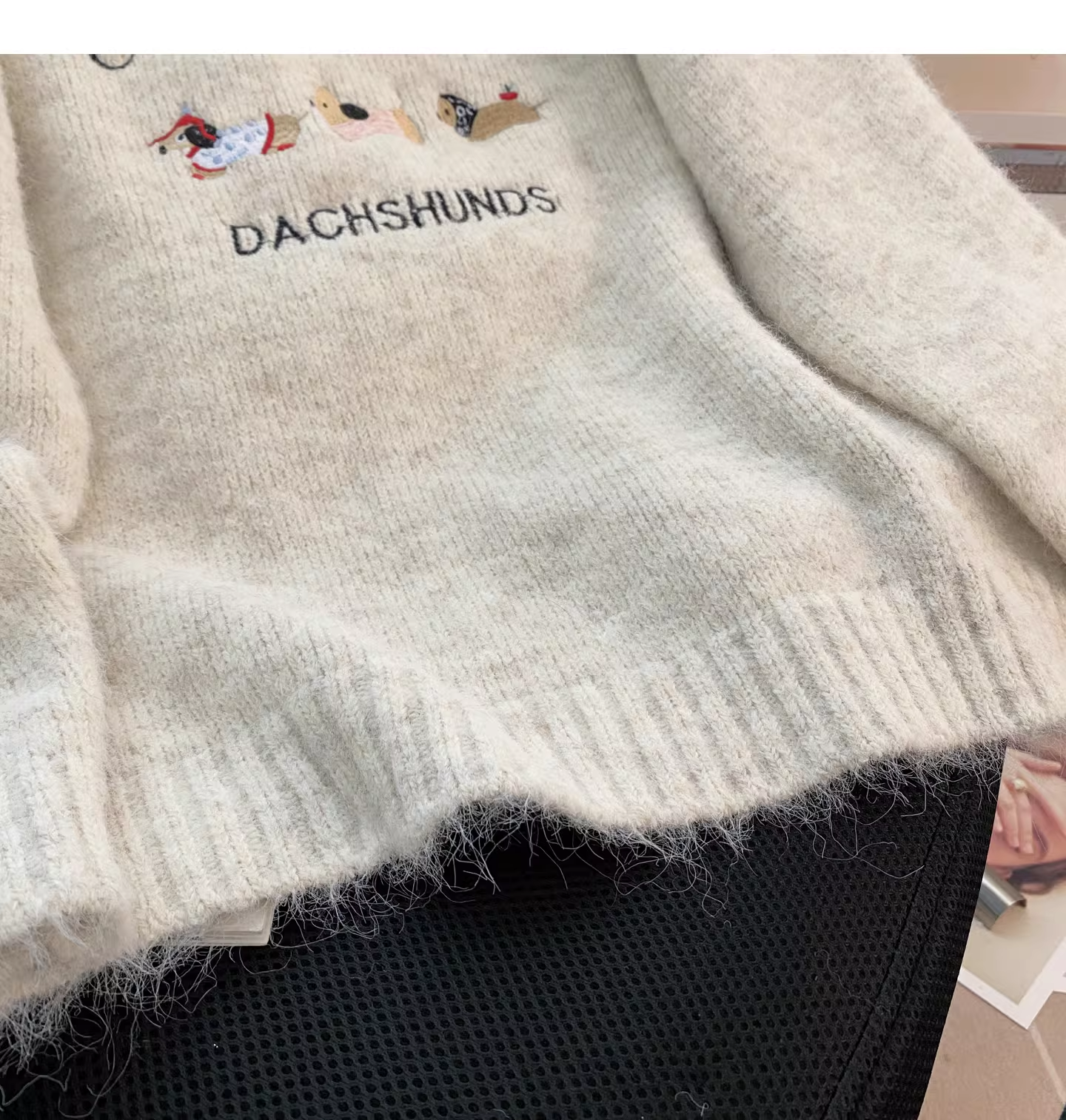Sweet Soft Pullover Embroidered Knit Sweater YM2428