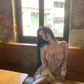 Sexy Straps Lace Print Backless Birthday Outfits Mini Party Dress YM2000