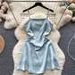 women's summer satin dress YM406