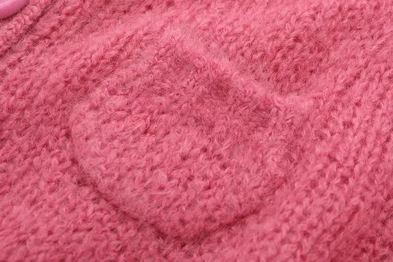 Cardigan Sweater Spring and Autumn New Chic Mohair Knitted Jacket YM1806