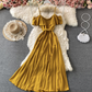 Cute A line dress off shoulder fashion dress maxi dress ,YM92