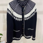 Vintage Jacquard Embroidered Cardigan Sweater YM1866