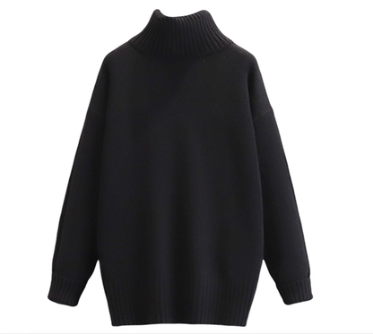 Green Women's Autumn New Thickened Turtleneck Sweater YM2291
