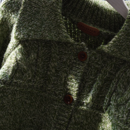 POLO Collar Design Short Sweater Cardigan New Korean Style All-match Knitted Jacket YM2345