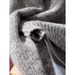 Turtleneck Grey Soft And Thick Half-zip Sweater YM1845