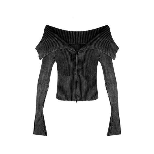 Off the shoulder long-sleeve sweater for women  YM703