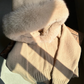 Xiaoxiangfeng Sweater Jacket Hooded Fox Big Fur Collar Lazy Thickened Short Cardigan YM1804
