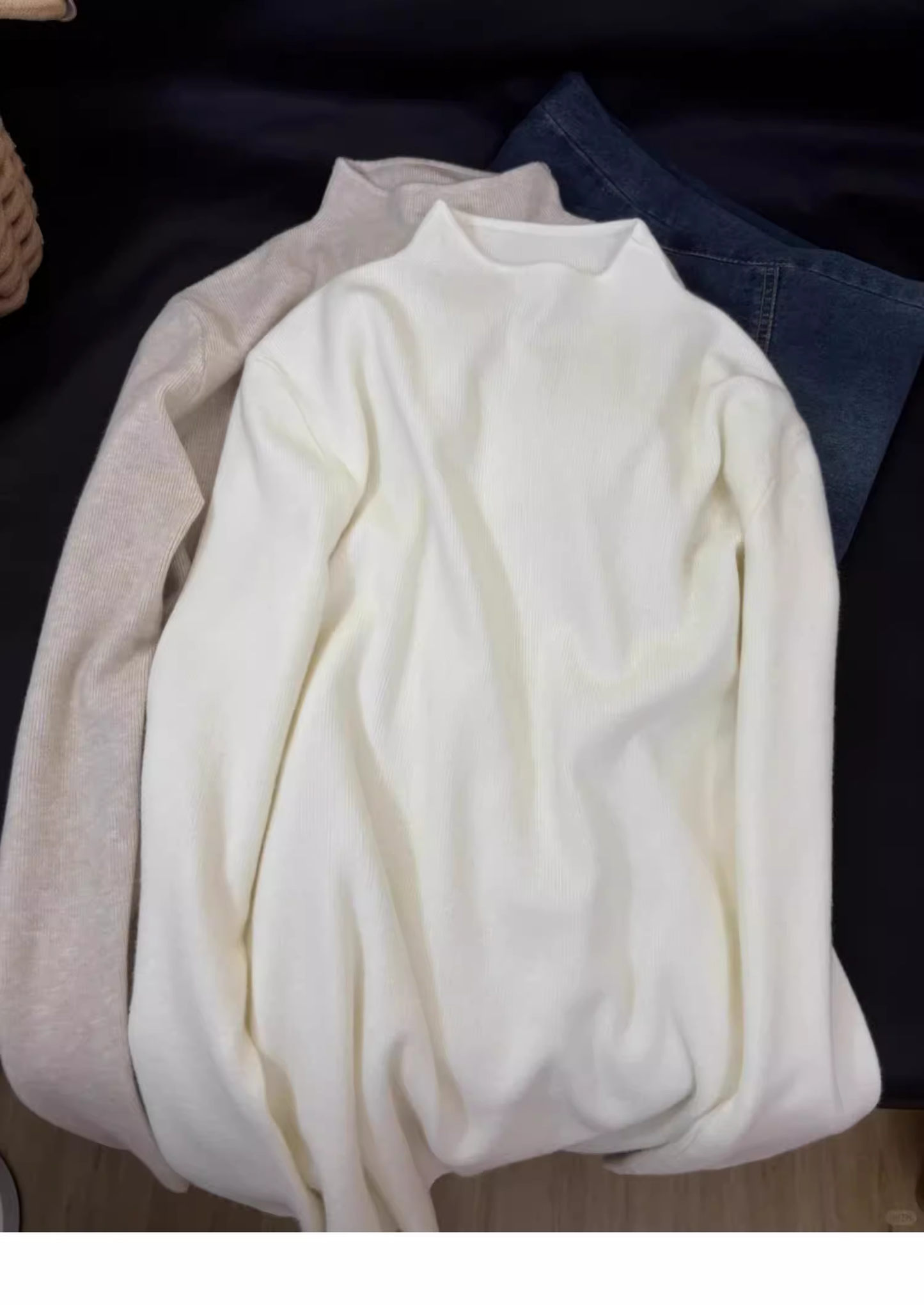 Slim slimming stand-up collar long-sleeved sweater for women autumn sweater bottoming YM1580
