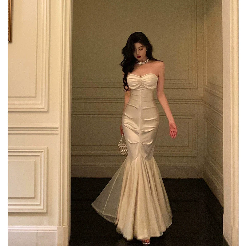 Banquet Sexy Satin Mermaid Party Dress YM1592