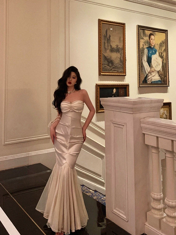 Banquet Sexy Satin Mermaid Party Dress YM1592